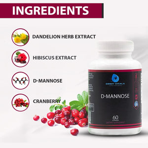 Orbit Vitals D-Mannose with Cranberry, Dandelion & Hibiscus Extract